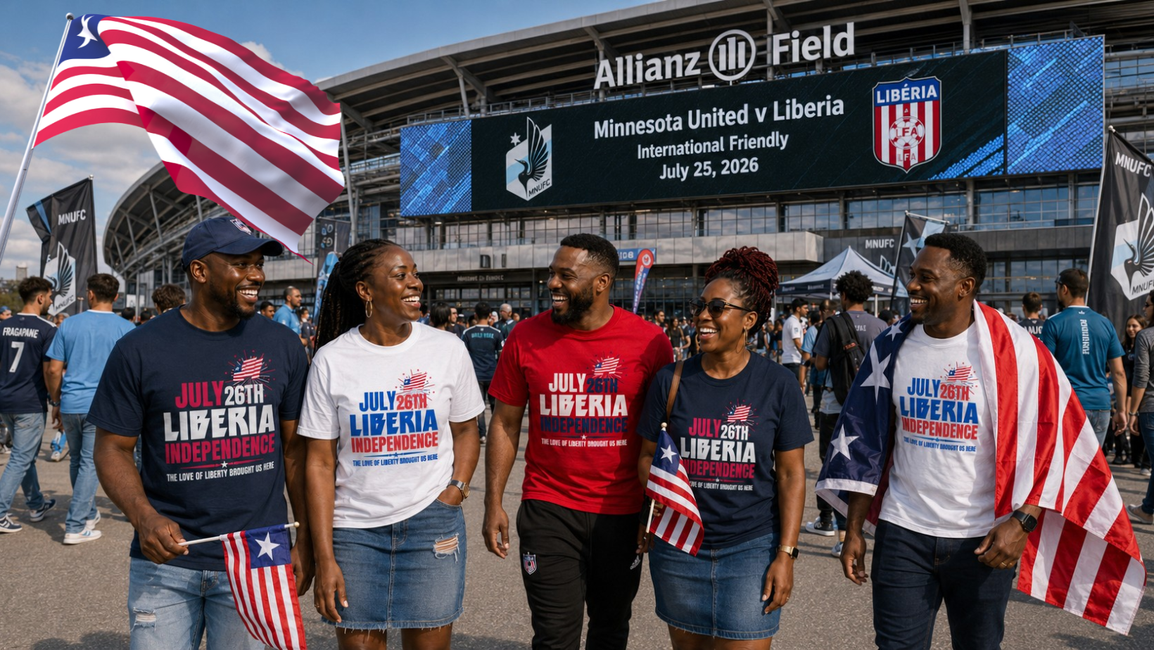 Game Day x Independence Day — Minnesota United v Liberia, Allianz Field, July 25 2026, Twin Cities